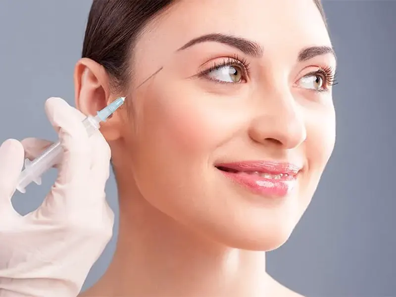 تزریق فیلر به شقیقه‌